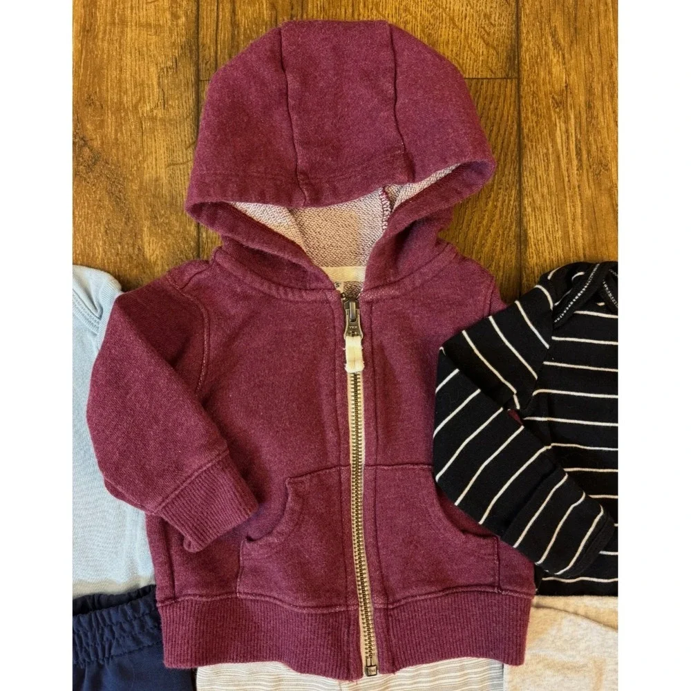 Carters Baby Boy 3 Months‎ Outfit Bodysuits Pants Zip Hoodie Jacket Clothes Lot